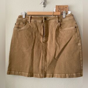 Toad & Co. balsam skirt in honey brown